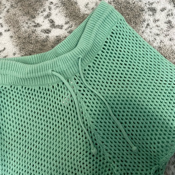 Weworewhat green crochet shorts - Picture 3 of 4